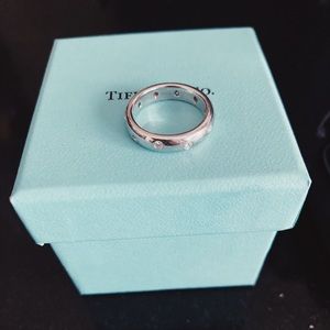 Tiffany and Co. Etoile platinum and diamond ring